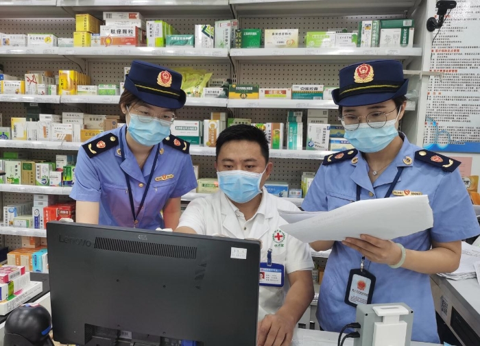 圖為檢查現(xiàn)場。