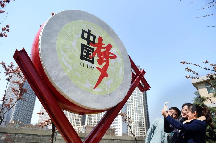 2015年3月25日，社會主義核心價(jià)值觀主題社區(qū)亮相安徽合肥。新華社發(fā)（解琛 攝）